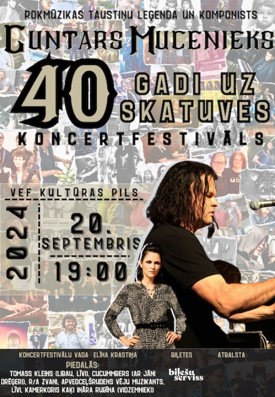 Rokmūzikas leģenda Guntars Mucenieks. 40 gadi uz skatuves koncertfestivāls