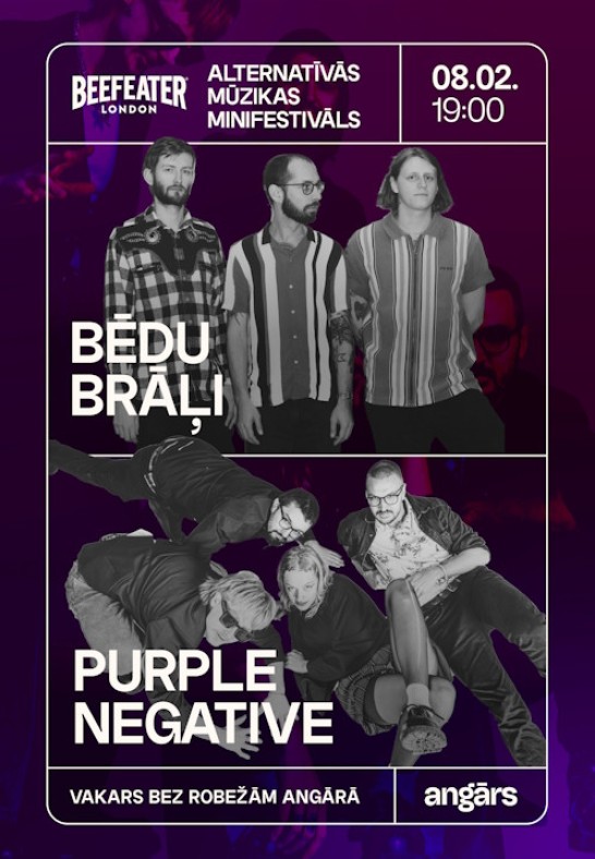 Alternatīvās mūzikas minifestivāls: Purple Negative // Bēdu Brāļi