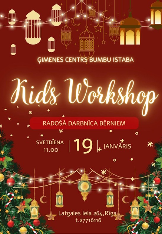 Kids Workshop / Meistarklase bērniem 6+ / krievu valodā