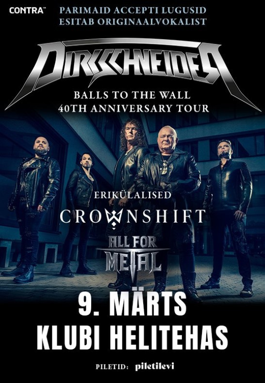 Dirkschneider 'Balls To The Wall' - 40th Anniversary Tour