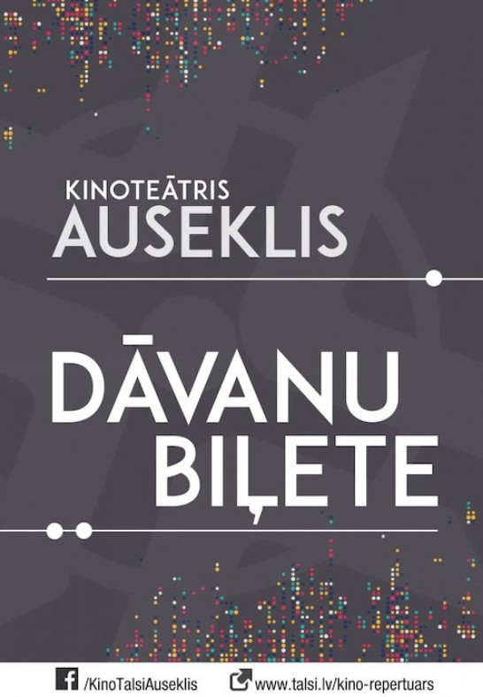 Kinoteātra 'Auseklis' dāvanu biļete