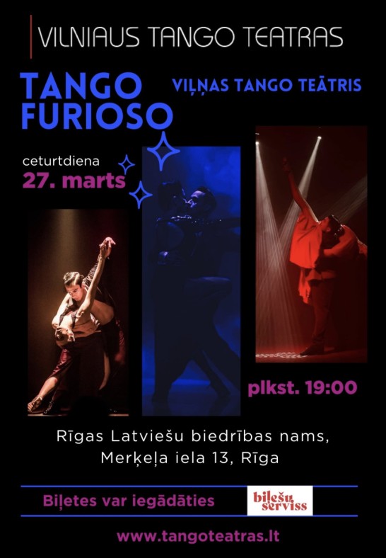 Viļņas tango teātris piedāvā 'Tango Furioso'